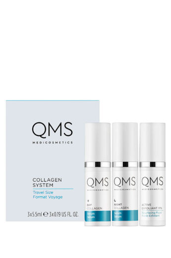Collagen System 3-step Routine Set - nappali, éjszakai kollagén és gyümölcssav szett normál bőrre - 3x5,5 ml